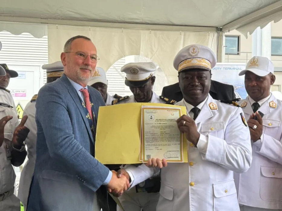 IMG_6360 Conakry Terminal obtient le certificat ISPS et AGL Guinée reçoit l’agrément de consignation maritime