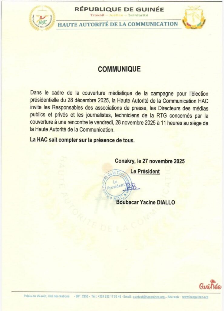 IMG_3545-740x1024 Election présidentielle 2025 : la HAC invite les journalistes à une rencontre