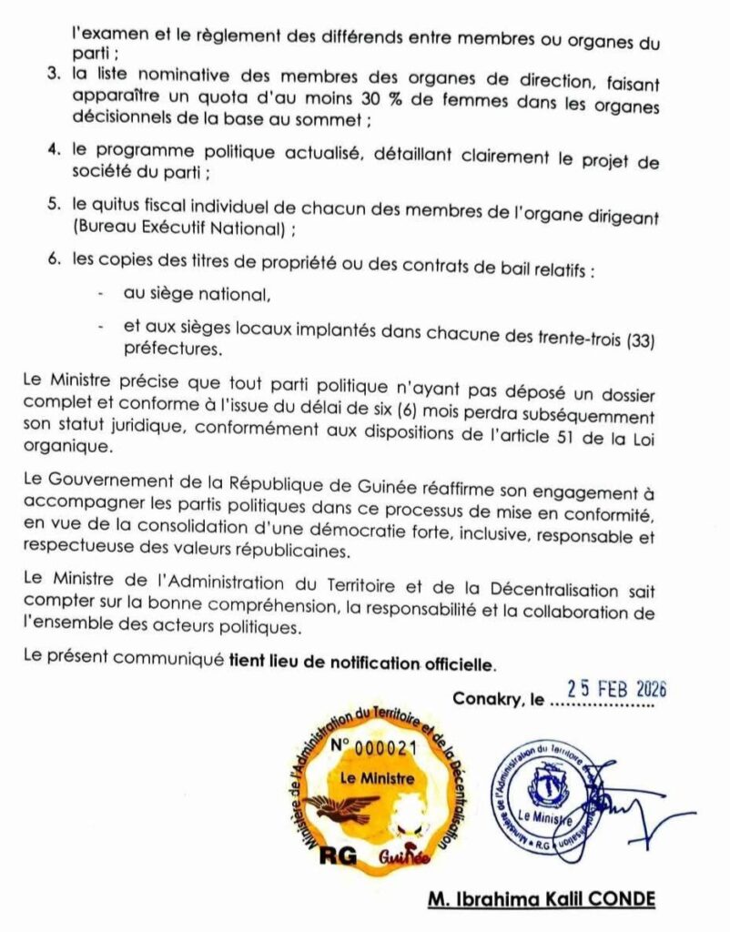 fb-img-1772104503543-802x1024 Existence légale des partis politiques: le MATD accorde un délai transitoire impératif de six (communiqué)