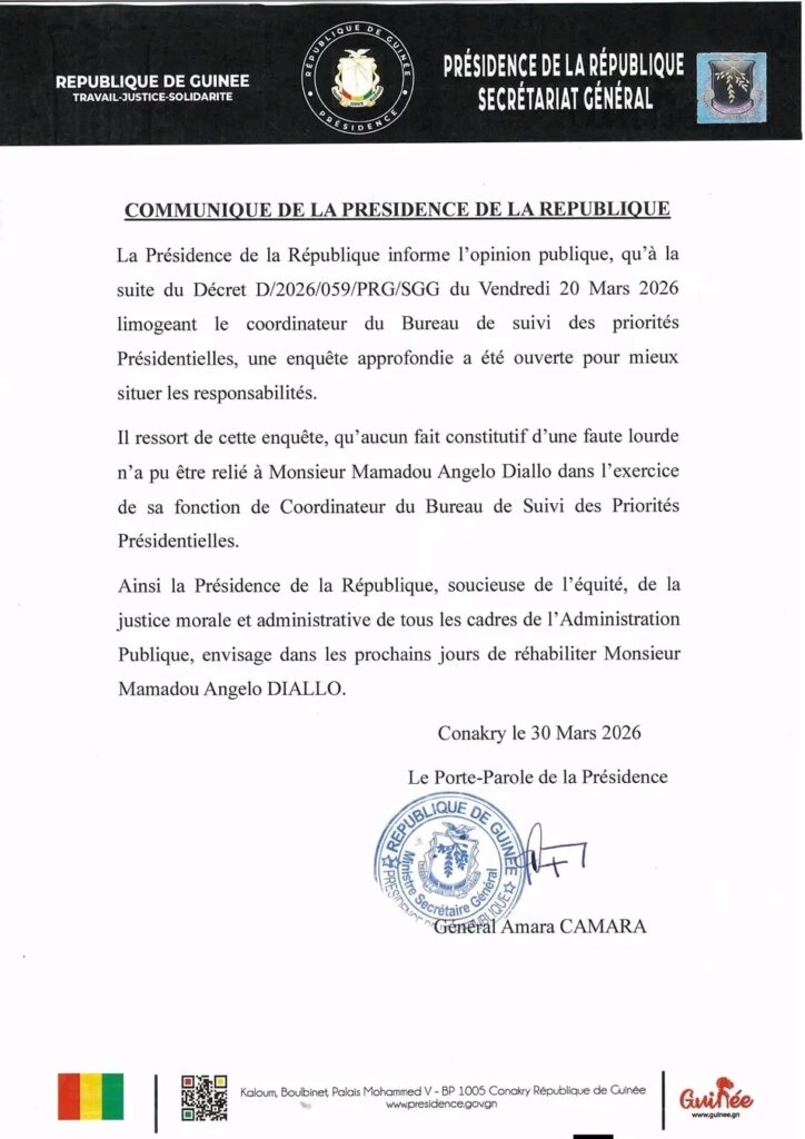 1000695635-724x1024 Présidence de la République : un communiqué lave Mamadou Angelo Diallo de tout soupçon.